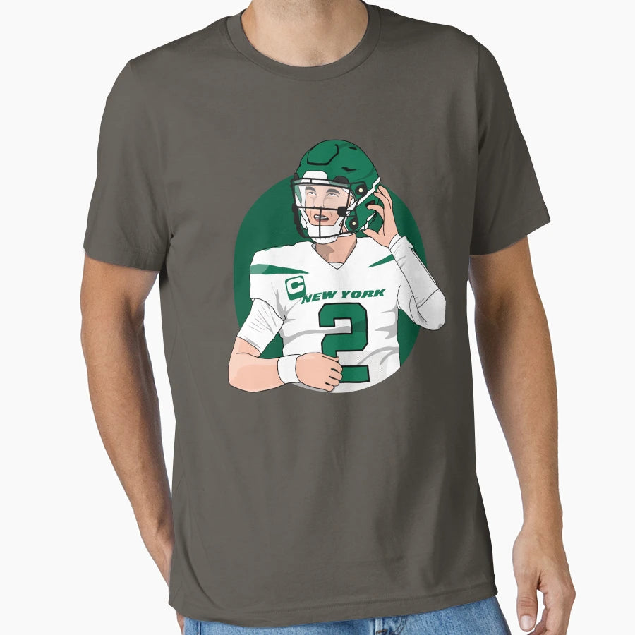 Zach Wilson Quarterback Gift And T-Shirt - Graphic Print Unisex - T-Shirt, Sweatshirt, Hoodie