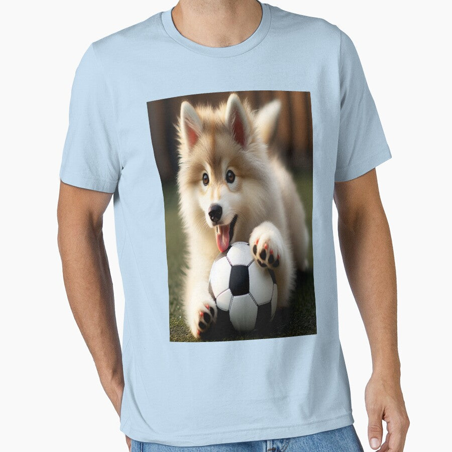 Dog playing ball2 by E.D.CH designs. - Adult & Kids T-Shirts, Sweatshirts & Hoodies apparel design preview 1