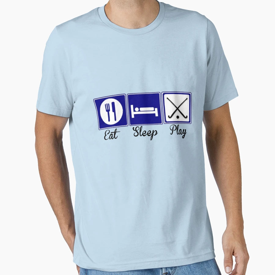 Eat Sleep Play Field Hockey T-Shirt - Trendy Graphic Unisex - T-Shirt, Sweatshirt, Hoodie