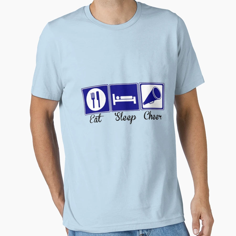 Eat Sleep Cheer T-Shirt - Streetwear Style for Adults - T-Shirt, Sweatshirt, Hoodie