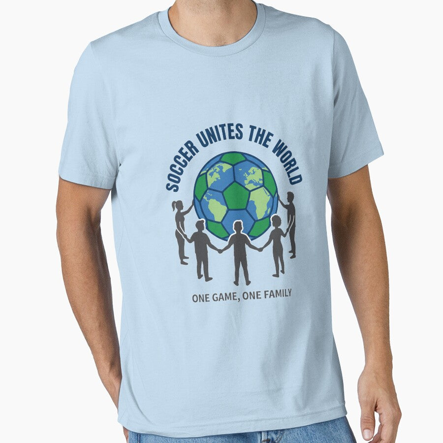 Soccer Unites The World One Game Family by - Adult & Kids T-Shirts, Sweatshirts & Hoodies apparel design preview 1