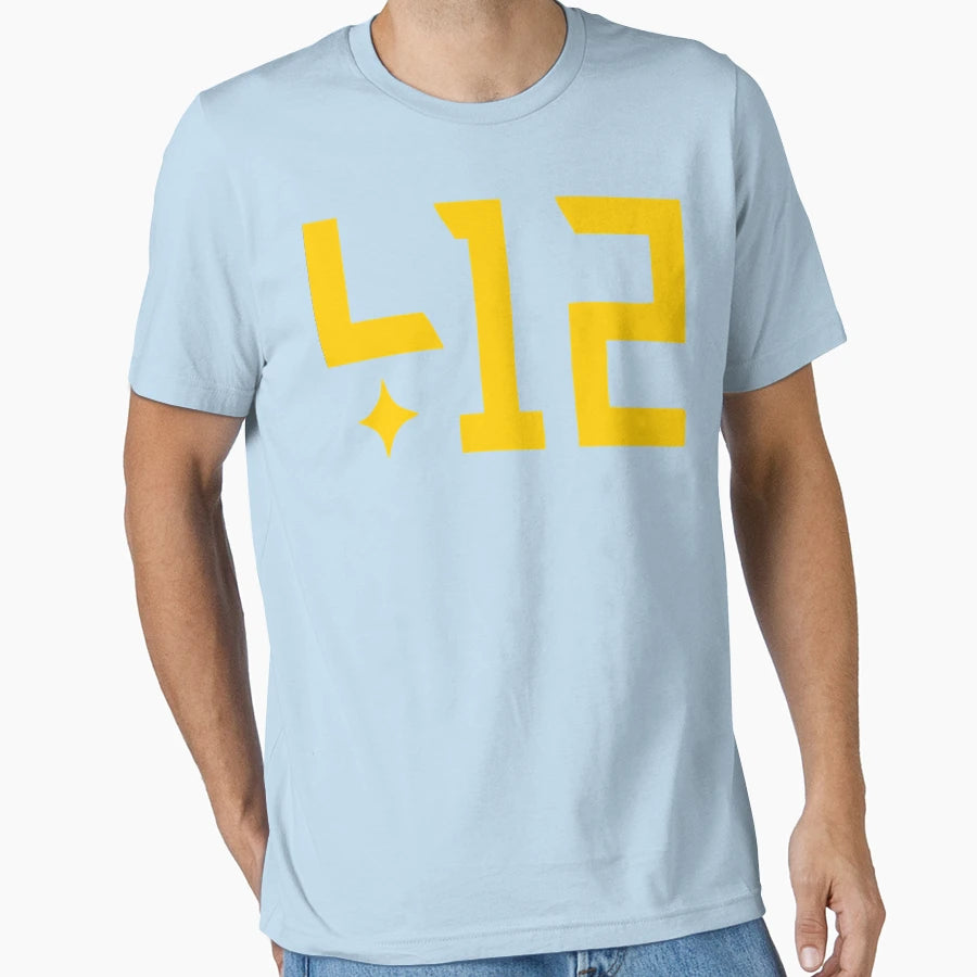 Best Selling 412 Pittsburgh T-Shirt - Minimalist Print Unisex - T-Shirt, Sweatshirt, Hoodie