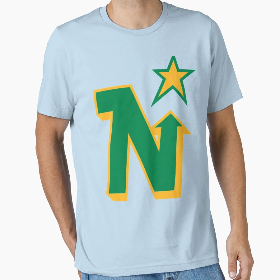 Minnesota North Stars Logo T-Shirt - Custom Art Print Men Women - T-Shirt, Sweatshirt, Hoodie