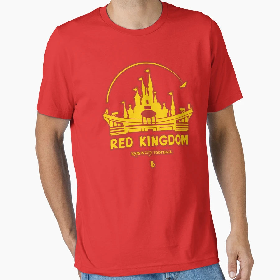 Kc Football Red Kingdom T-Shirt - Casual Everyday Wear for Adults - T-Shirt, Sweatshirt, Hoodie