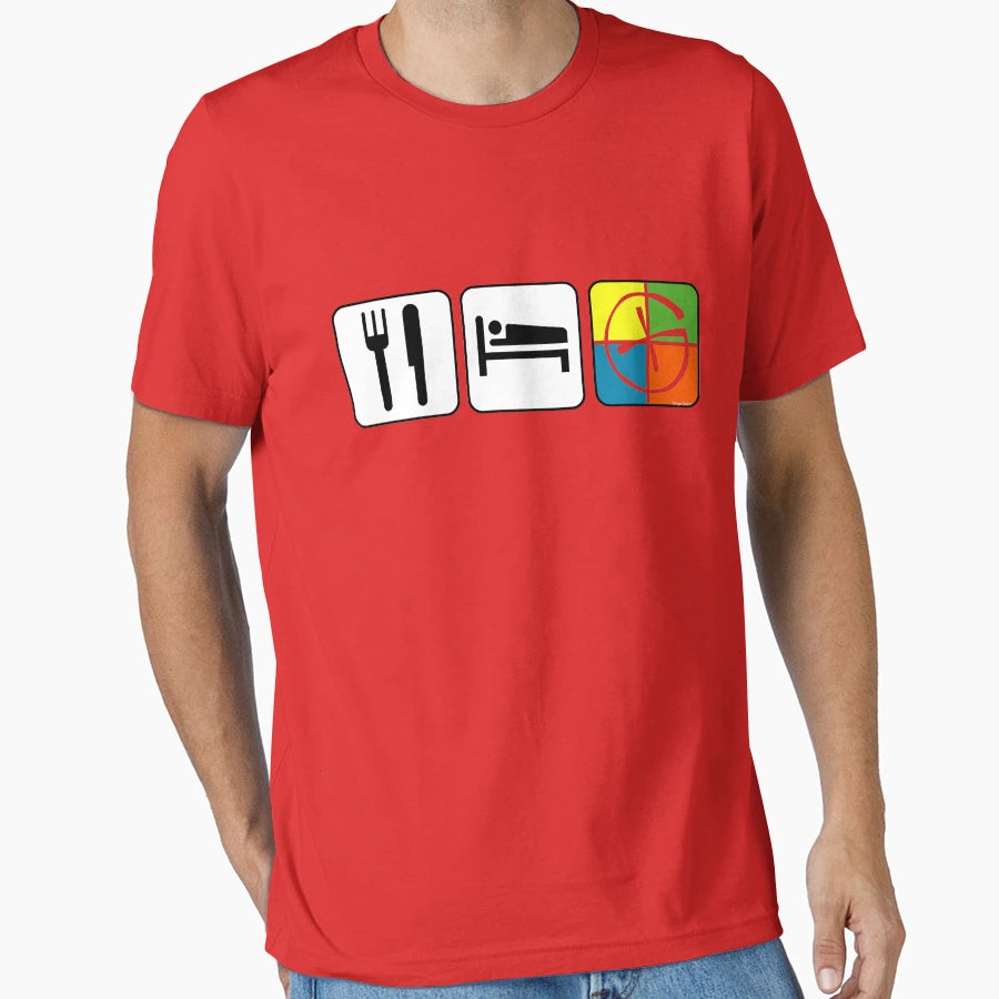Geocacher Eat Sleep Geocache T-Shirt - Custom Art Print Unisex - T-Shirt, Sweatshirt, Hoodie