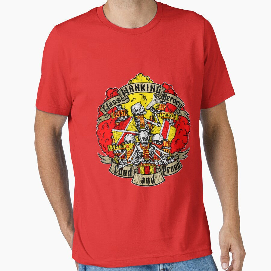 LOUD AND PROUD! (red yellow edition) ULTRAS by - Adult & Kids T-Shirts, Sweatshirts & Hoodies apparel design preview 1