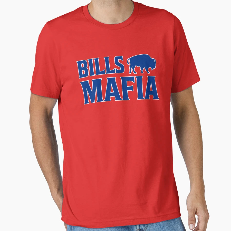 Vintgae New York Blue Buffalo Football T-Shirt - Trendy Graphic Men Women - T-Shirt, Sweatshirt, Hoodie