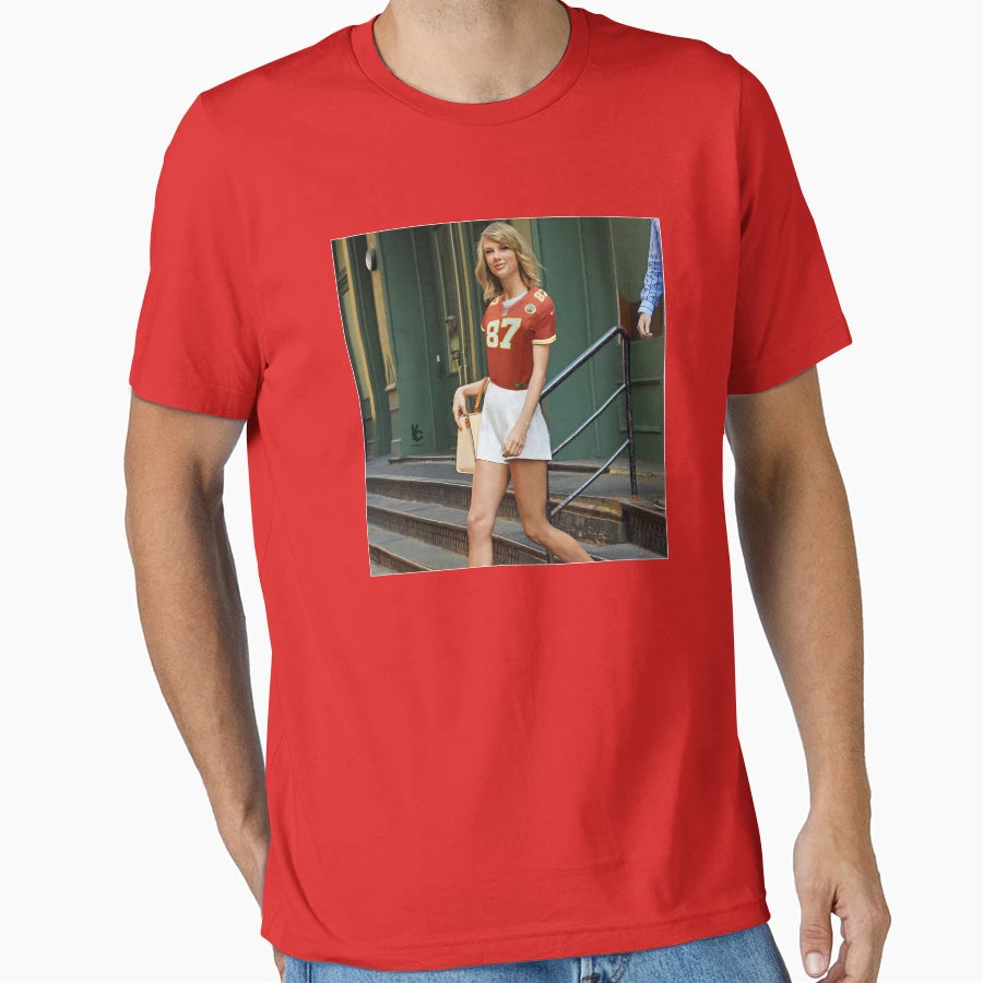 Funny Kc Football Swift Repping Trav T-Shirt - Fun Novelty Design Men Women - T-Shirt, Sweatshirt, Hoodie