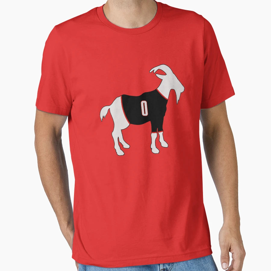 Damian Lillard Goat T-Shirt - Minimalist Print Unisex - T-Shirt, Sweatshirt, Hoodie