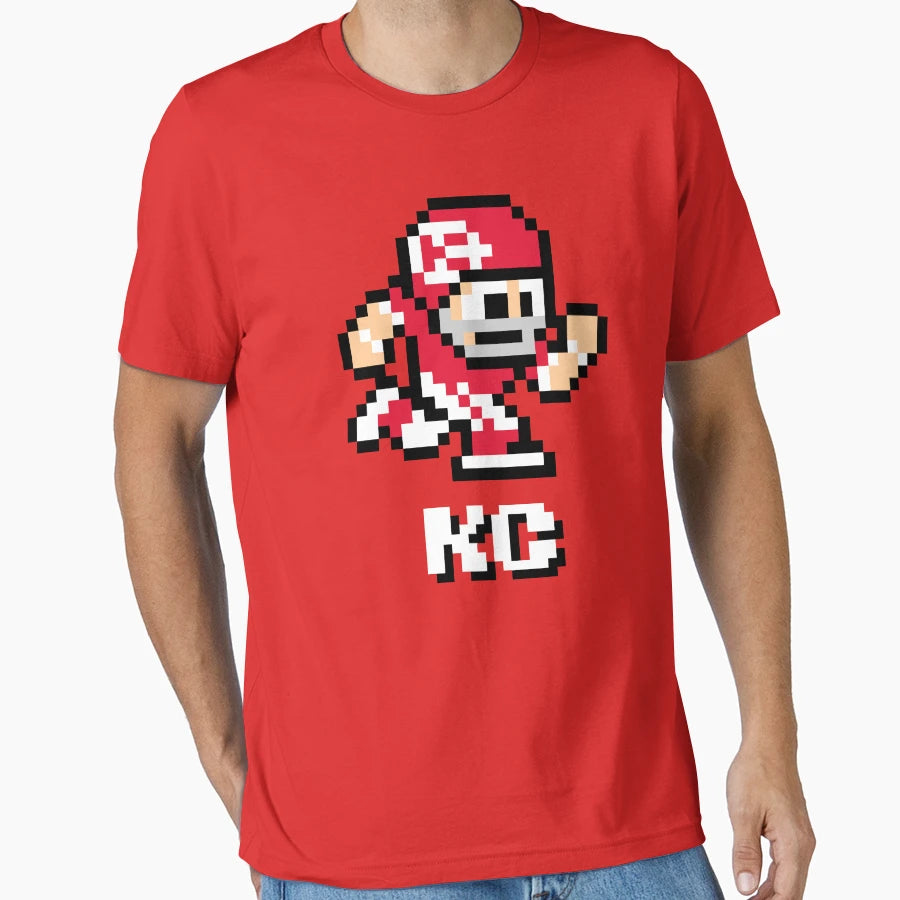 Kansas City Chiefs Tecmo Super T-Shirt - Fun Novelty Design for Adults - T-Shirt, Sweatshirt, Hoodie