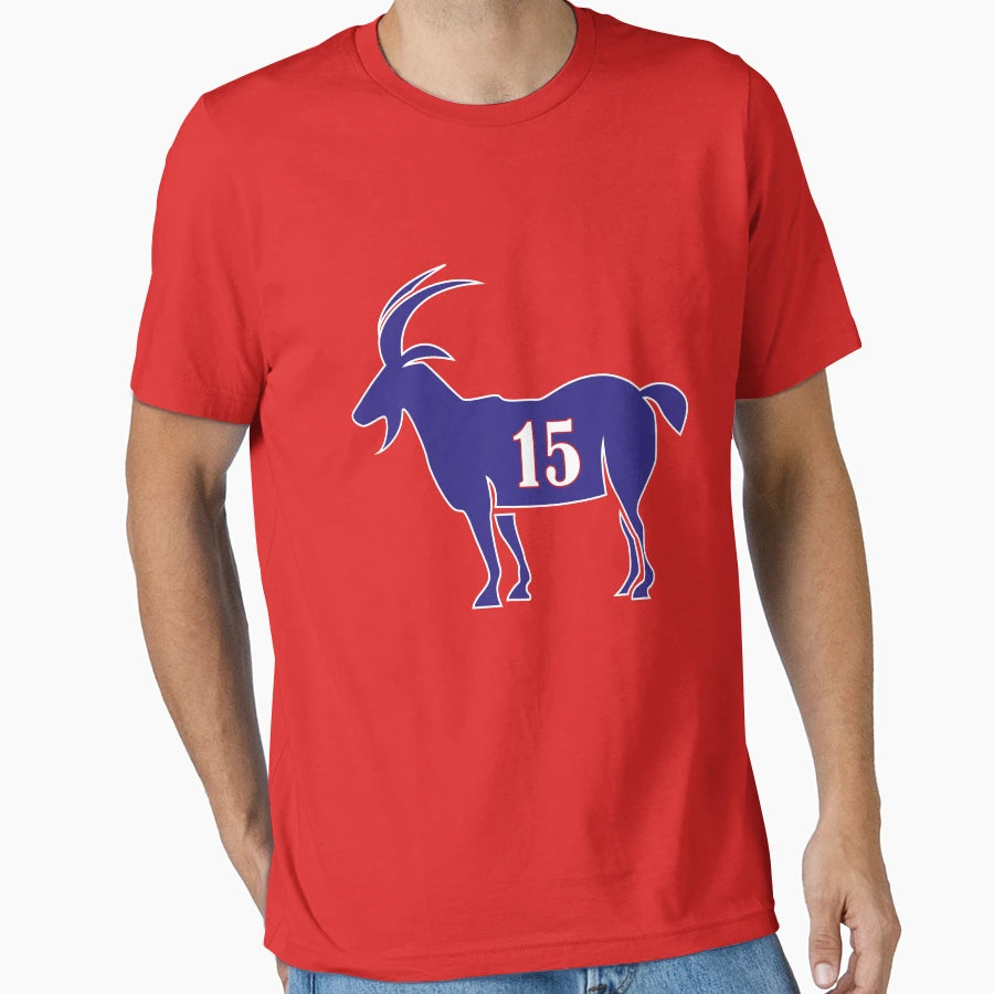 Mens Goat 15 Football T-Shirt - Fun Novelty Design Men Women - T-Shirt, Sweatshirt, Hoodie