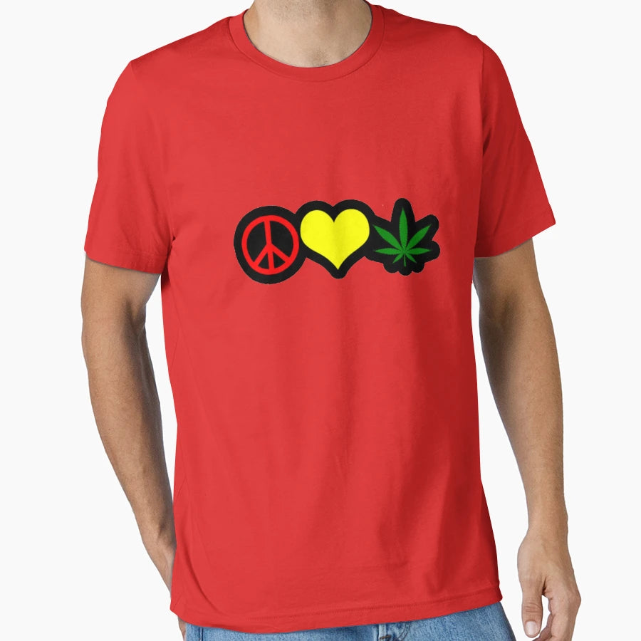 Peace And Love T-Shirt - Aesthetic Graphic for Adults - T-Shirt, Sweatshirt, Hoodie