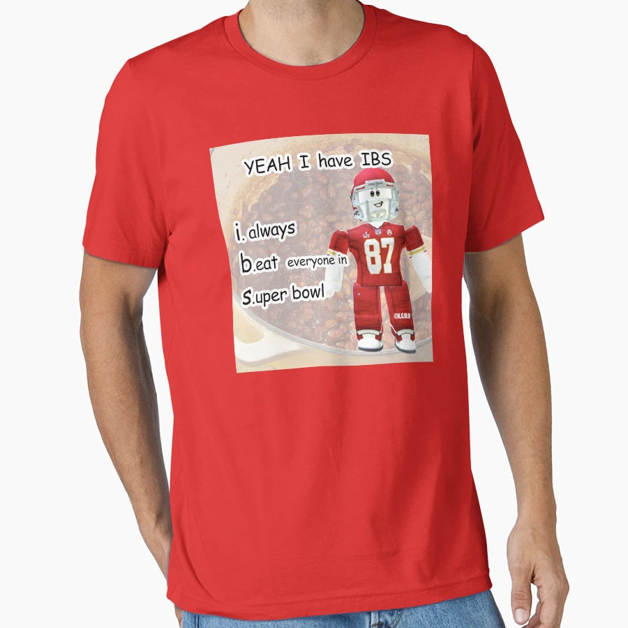 Funny Football Kc Ibs T-Shirt - Casual Everyday Wear for Adults - T-Shirt, Sweatshirt, Hoodie