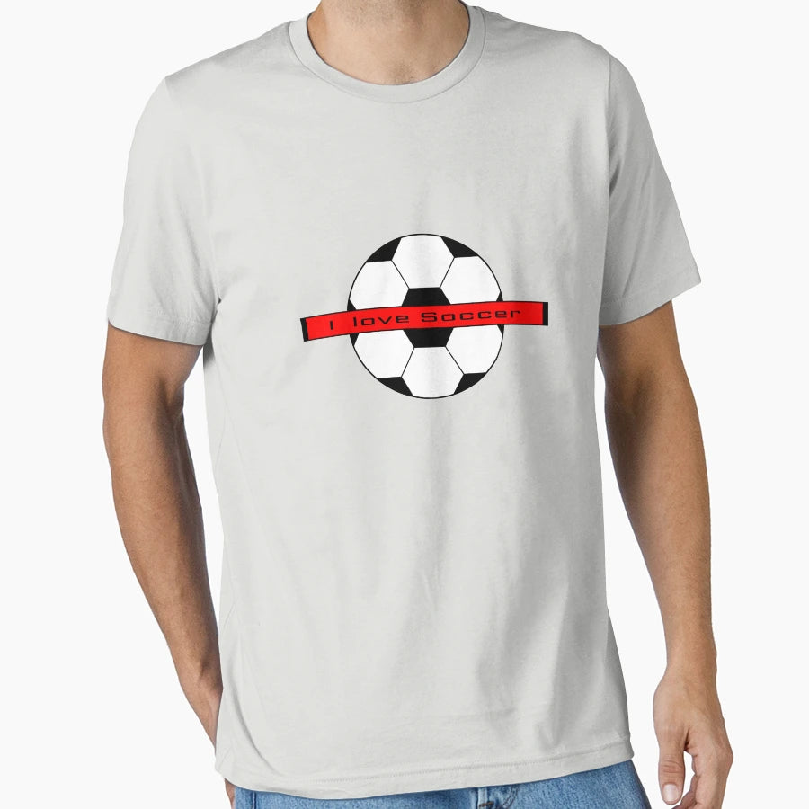 I Love Soccer T-Shirt - Fun Novelty Design for Adults - T-Shirt, Sweatshirt, Hoodie