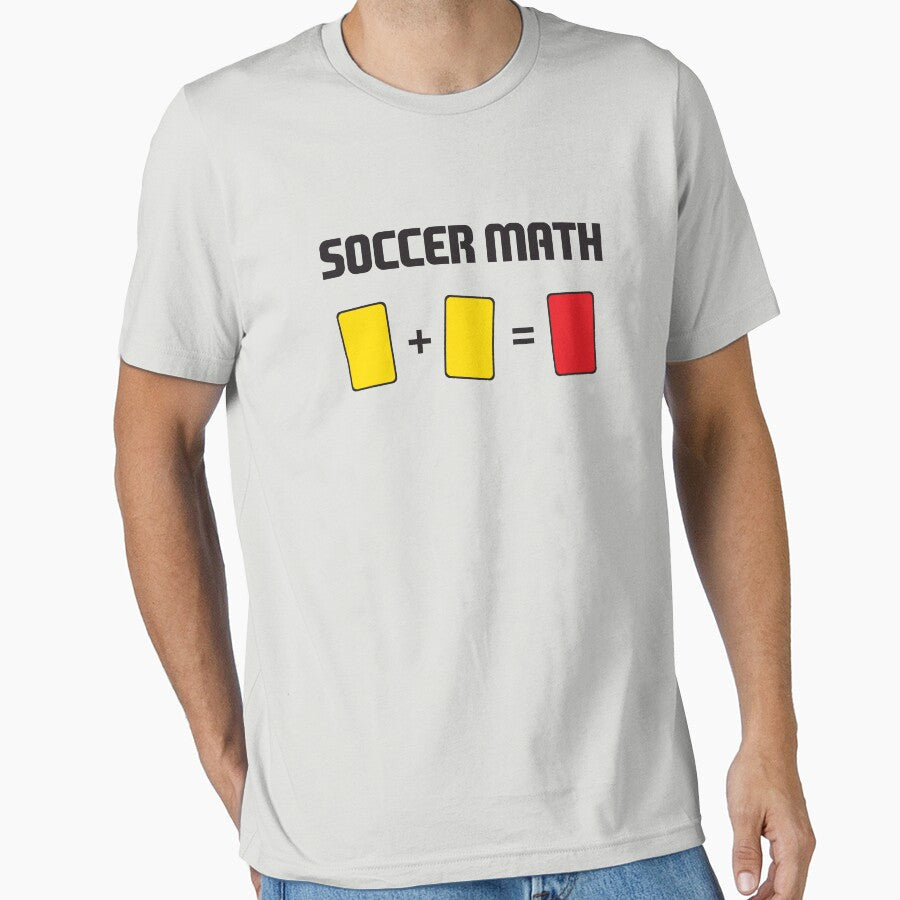 Soccer Math Yellow Red by TeeRock - Adult & Kids T-Shirts, Sweatshirts & Hoodies apparel design preview 1