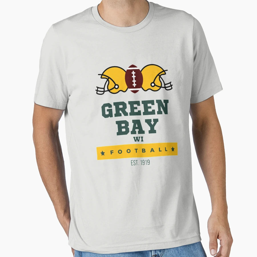 Green Bay Wisconsin Football T-Shirt - Trendy Graphic Unisex - T-Shirt, Sweatshirt, Hoodie