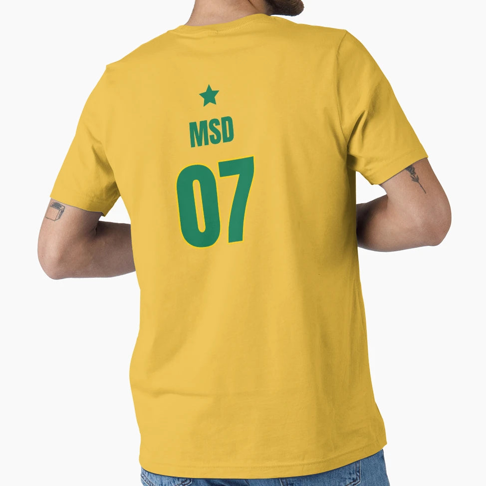 Ms Dhoni No 07 T-Shirt - Fun Novelty Design Unisex - T-Shirt, Sweatshirt, Hoodie