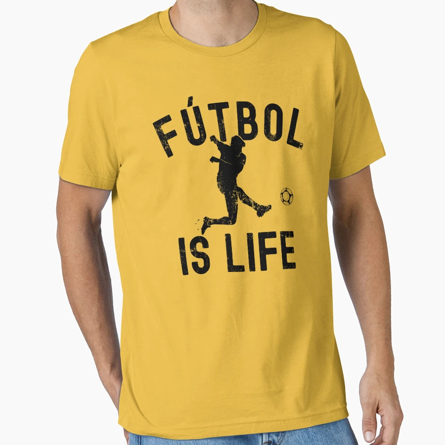 Futbol Is Life T-Shirt - Aesthetic Graphic for Adults - T-Shirt, Sweatshirt, Hoodie