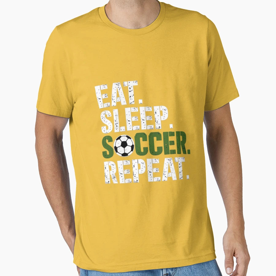 Eat Sleep Soccer Repeat T-Shirt - Streetwear Style for Adults - T-Shirt, Sweatshirt, Hoodie