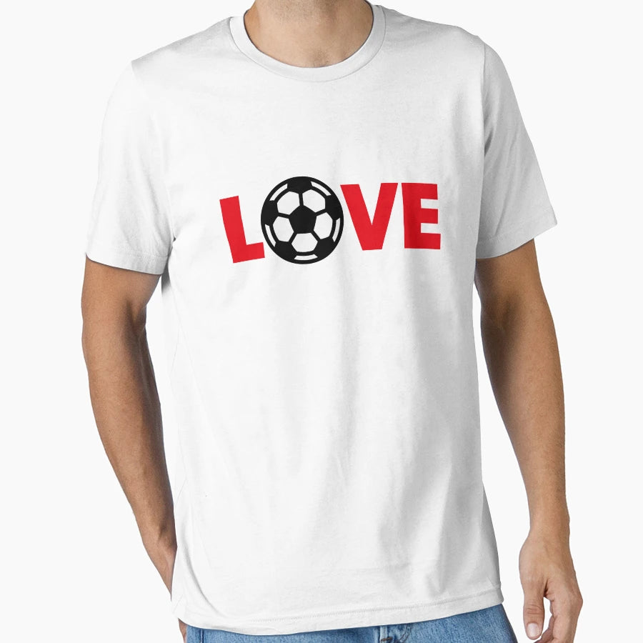 Football Love Soccer Love T-Shirt - Aesthetic Graphic for Adults - T-Shirt, Sweatshirt, Hoodie