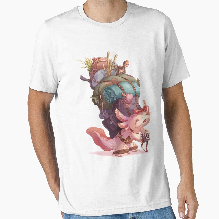 Travler axolotl by starshop - Adult & Kids T-Shirts, Sweatshirts & Hoodies apparel design preview 1