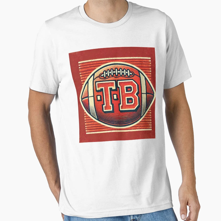 Tampa Bay Football Emblem T-Shirt - Minimalist Print for Adults - T-Shirt, Sweatshirt, Hoodie