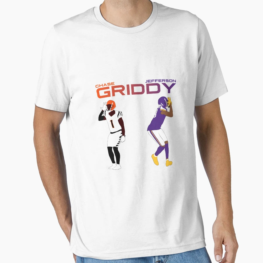Griddy Duo Jammer Chase And JJ T-Shirt - Trendy Graphic Unisex - T-Shirt, Sweatshirt, Hoodie