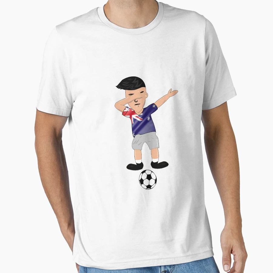 Dabbing Australia Soccer T-Shirt - Aesthetic Graphic Unisex - T-Shirt, Sweatshirt, Hoodie