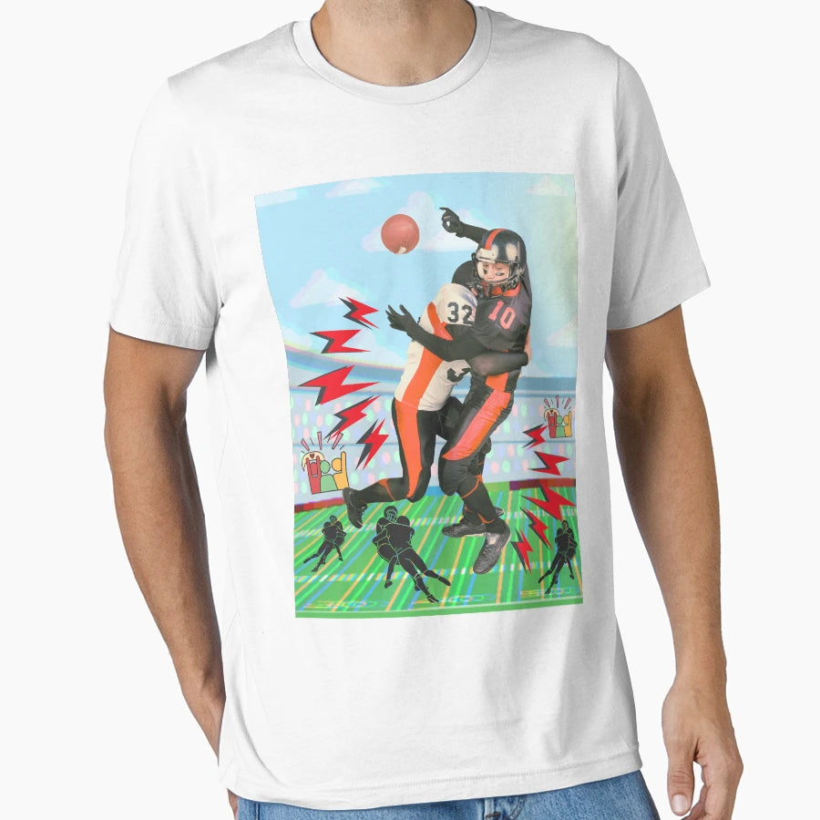 Football Tackle T-Shirt - Minimalist Print Men Women - T-Shirt, Sweatshirt, Hoodie