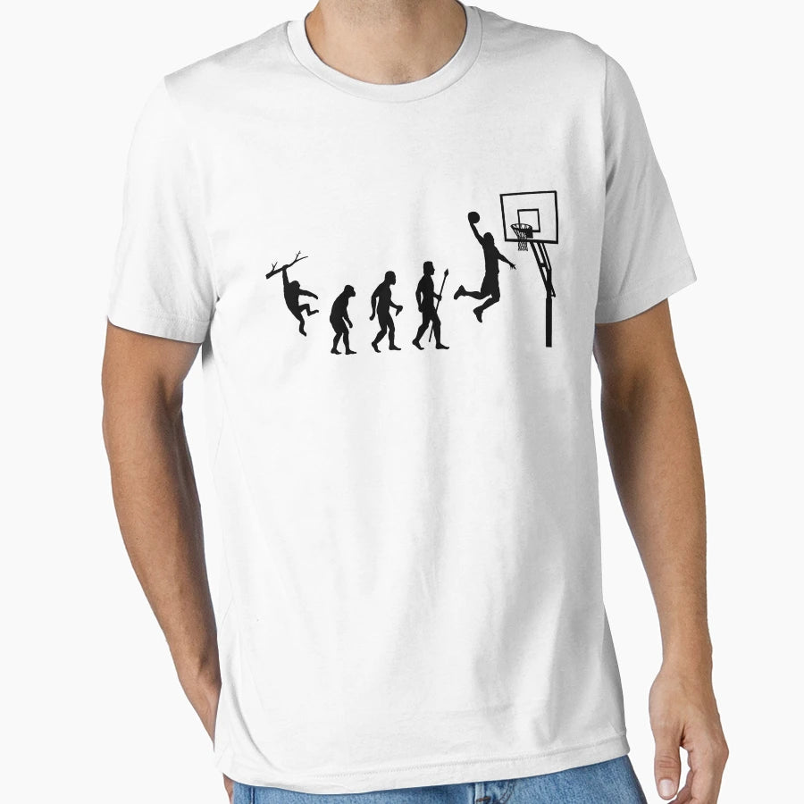 Basketball Evolution T-Shirt - Minimalist Print for Adults - T-Shirt, Sweatshirt, Hoodie