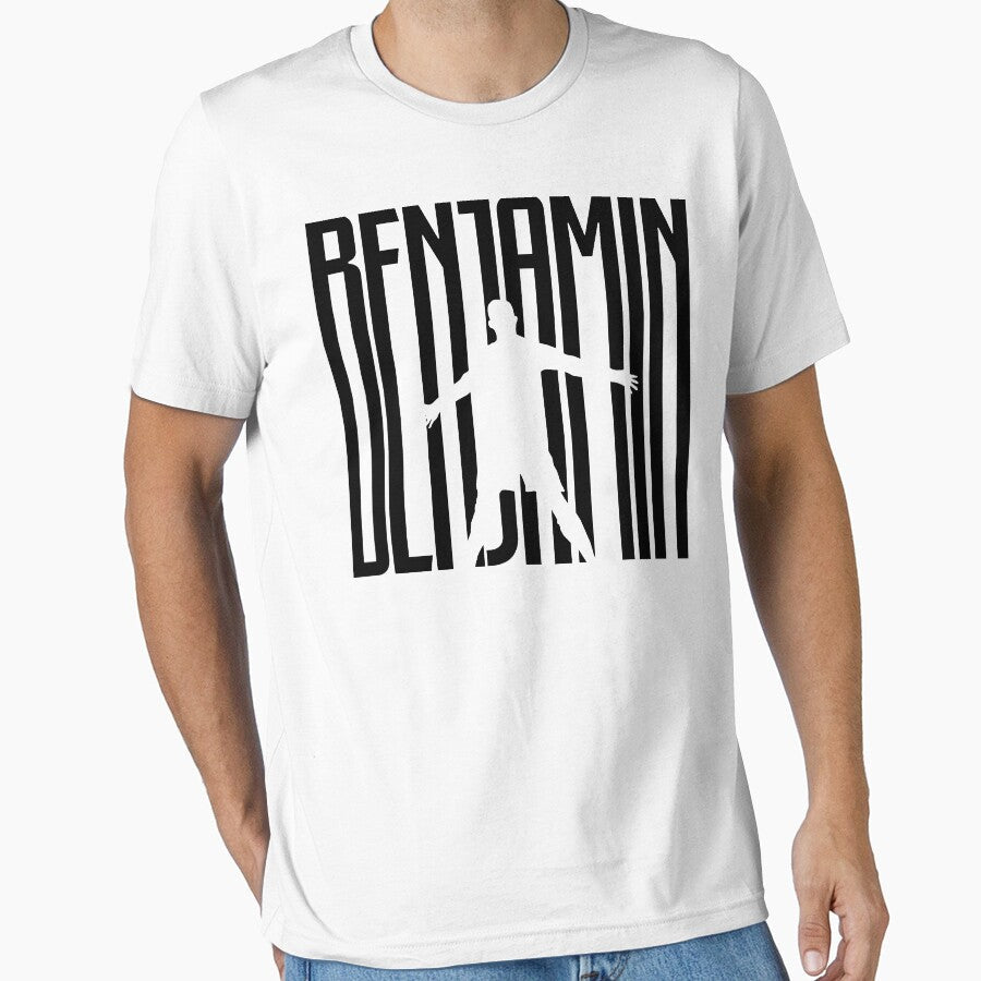 Benjamin Soccer Player CR Fan Black by elhefe - Adult & Kids T-Shirts, Sweatshirts & Hoodies apparel design preview 1