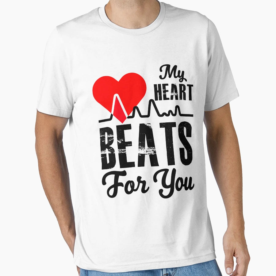 My Heart Beats You T-Shirt - Unique Graphic for Adults - T-Shirt, Sweatshirt, Hoodie