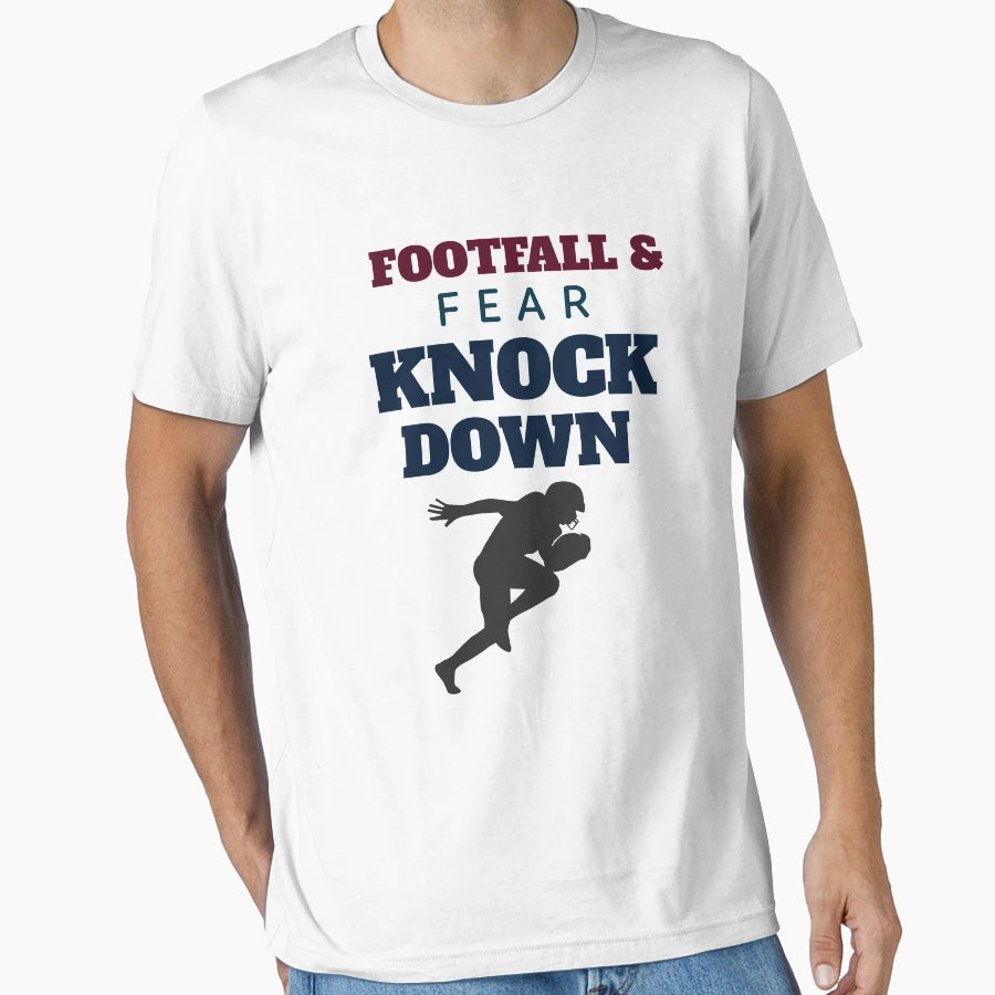 Footfall Fear Knock Down T-Shirt - Minimalist Print for Adults - T-Shirt, Sweatshirt, Hoodie