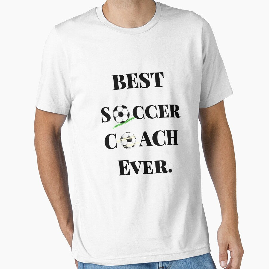 Best Soccer Coach Ever by marosharaf - Adult & Kids T-Shirts, Sweatshirts & Hoodies apparel design preview 1