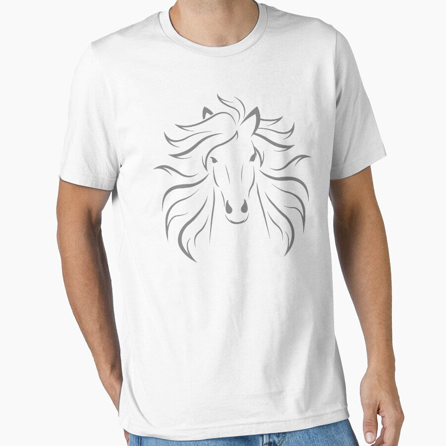 Horse Face Lover Design by Sleazoid - Adult & Kids T-Shirts, Sweatshirts & Hoodies apparel design preview 1
