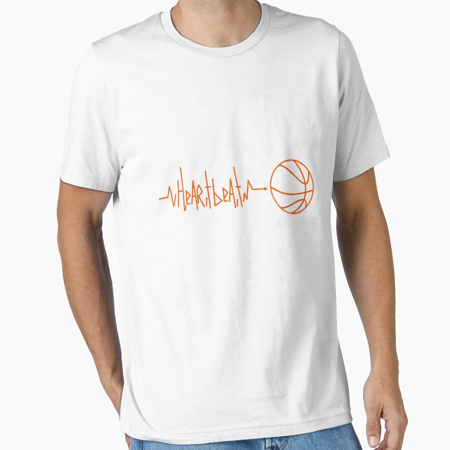 Basketball Heartbeat T-Shirt - Novelty Apparel Men Women - T-Shirt, Sweatshirt, Hoodie