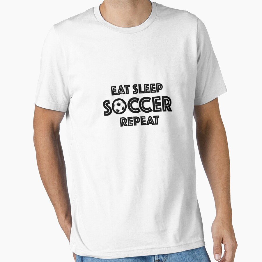Food Sleep Football Repeat by revoda - Adult & Kids T-Shirts, Sweatshirts & Hoodies apparel design preview 1