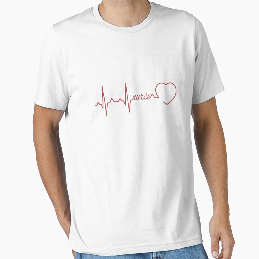 Nurses Heartbeat T-Shirt - Fun Novelty Design Men Women - T-Shirt, Sweatshirt, Hoodie