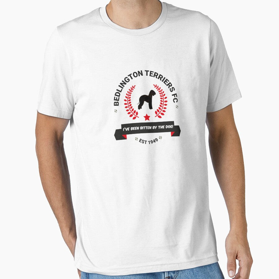 Bedlington Terriers Football Club Inspired Badge by - Adult & Kids T-Shirts, Sweatshirts & Hoodies apparel design preview 1