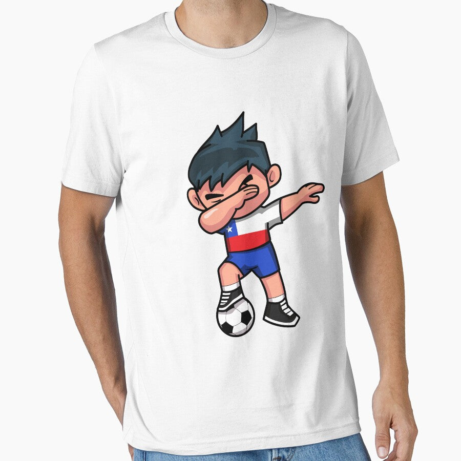 Soccer Boy Dabbing Chili by melsens - Adult & Kids T-Shirts, Sweatshirts & Hoodies apparel design preview 1