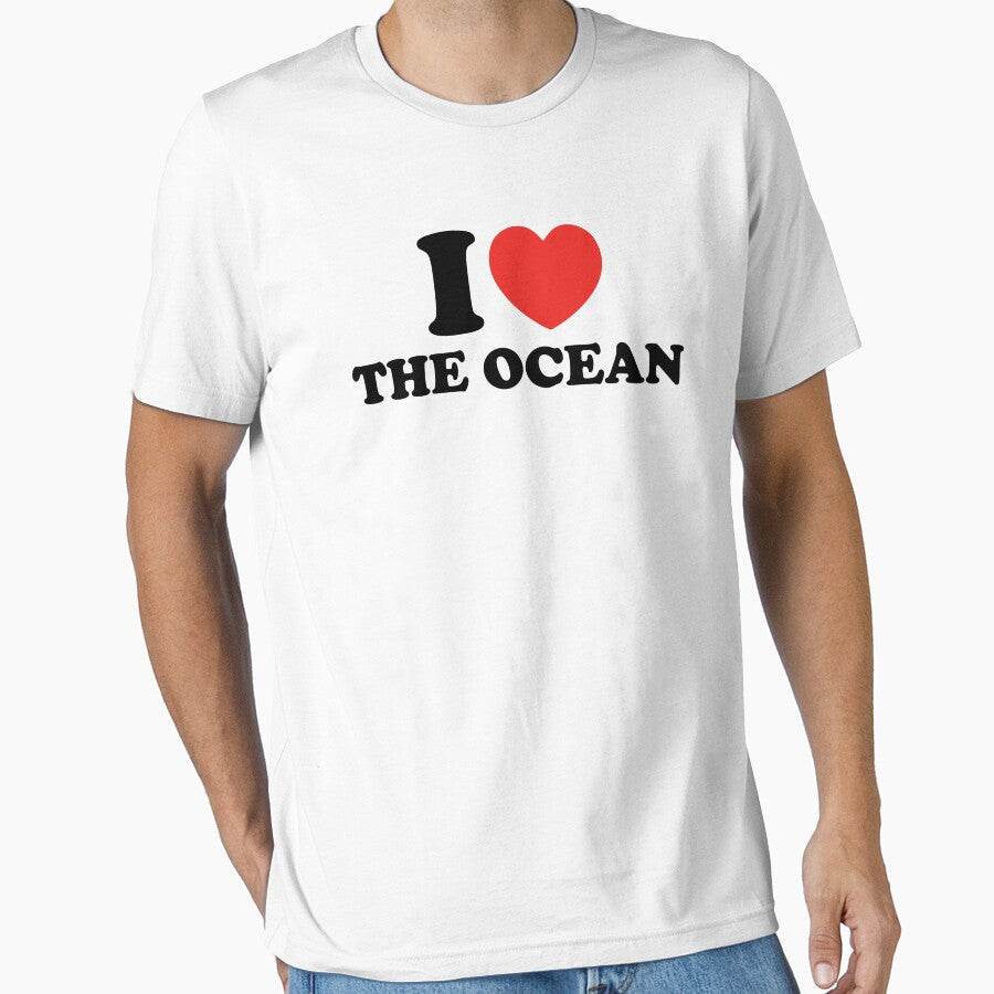 I Love The Ocean by shitpostee - Adult & Kids T-Shirts, Sweatshirts & Hoodies apparel design preview 1