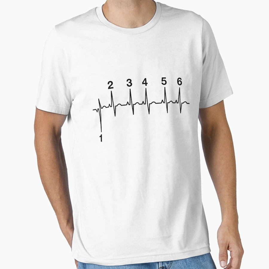 Motorcycle Heartbeat Gear Shift T-Shirt - Graphic Print Unisex - T-Shirt, Sweatshirt, Hoodie