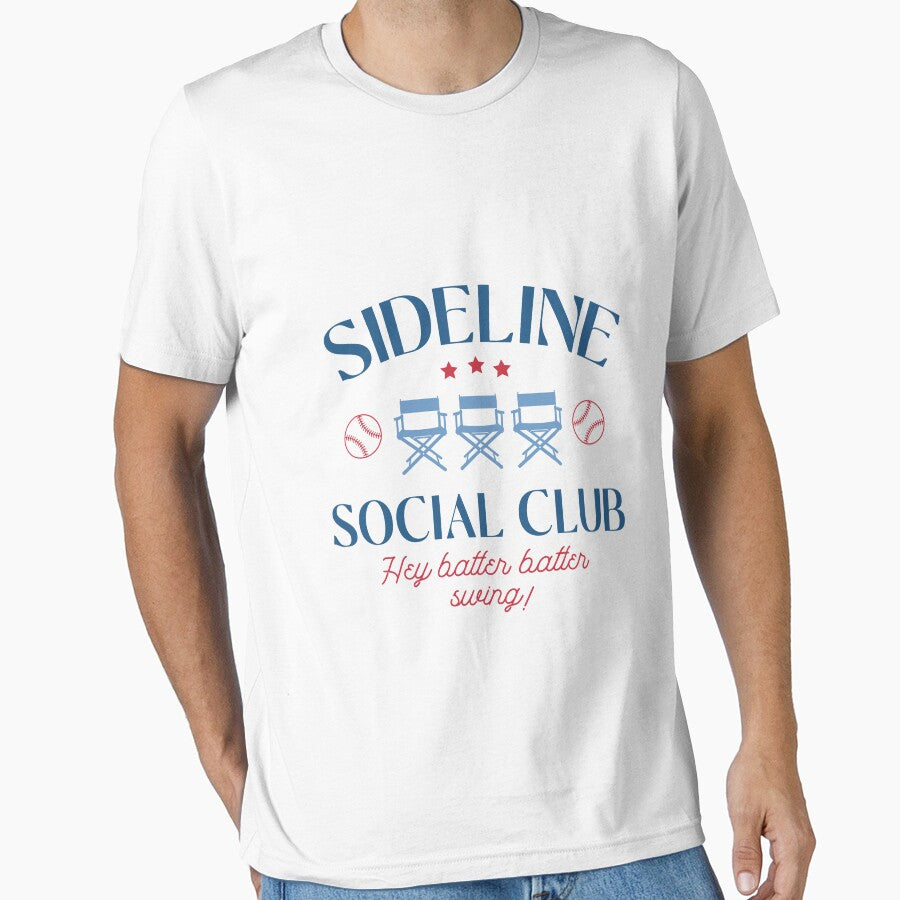 Sideline Social Club Baseball, graphic mom by - Adult & Kids T-Shirts, Sweatshirts & Hoodies apparel design preview 1