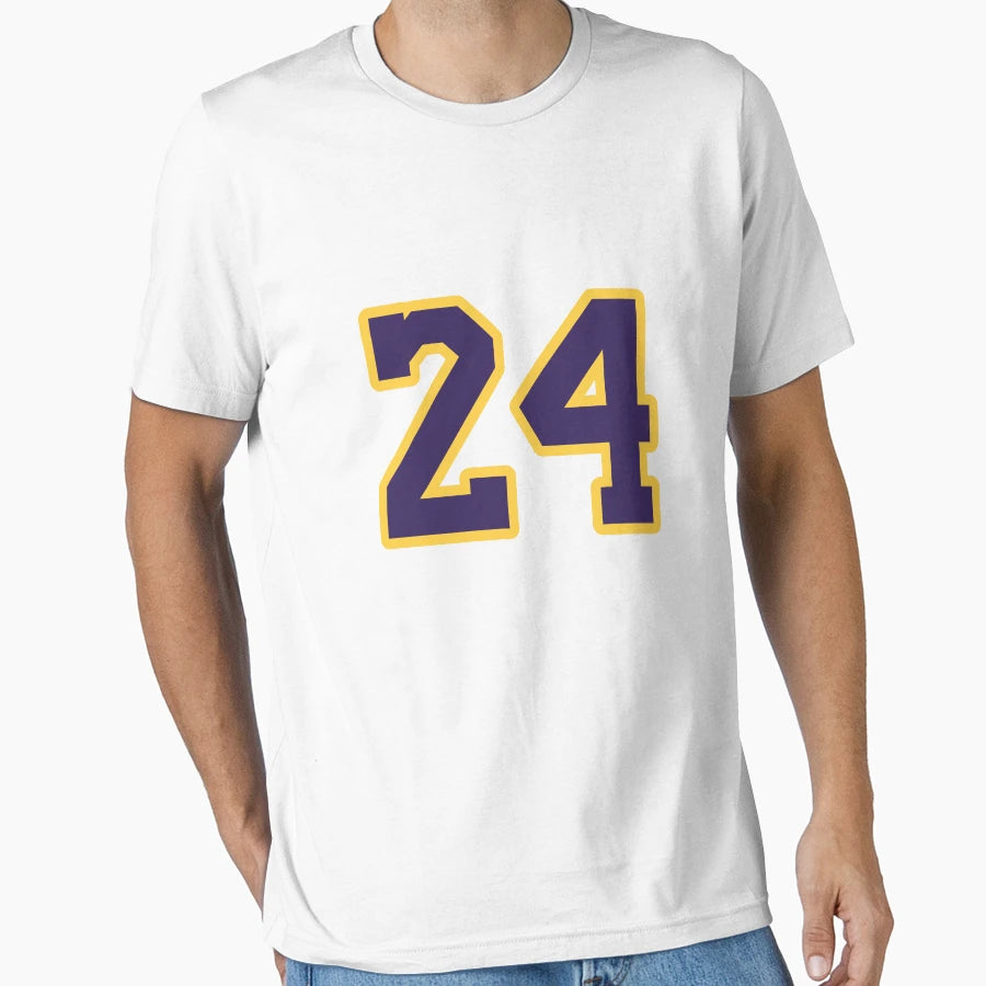Kobe Bryant 24 White T-Shirt - Unique Graphic Unisex - T-Shirt, Sweatshirt, Hoodie