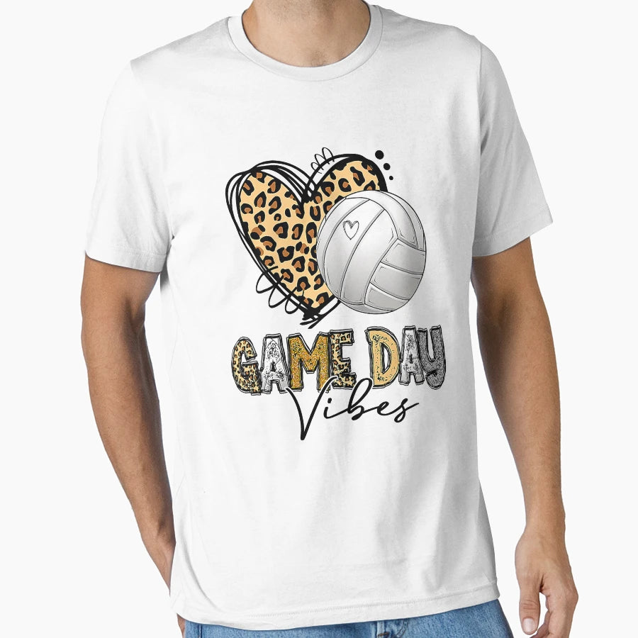 Bleached Volleyball Game Day T-Shirt - Casual Everyday Wear for Adults - T-Shirt, Sweatshirt, Hoodie