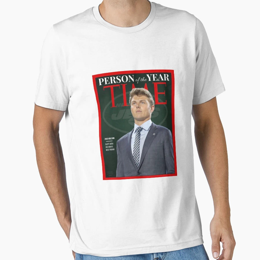 Zach Wilson Person Year Time T-Shirt - Fun Novelty Design Unisex - T-Shirt, Sweatshirt, Hoodie