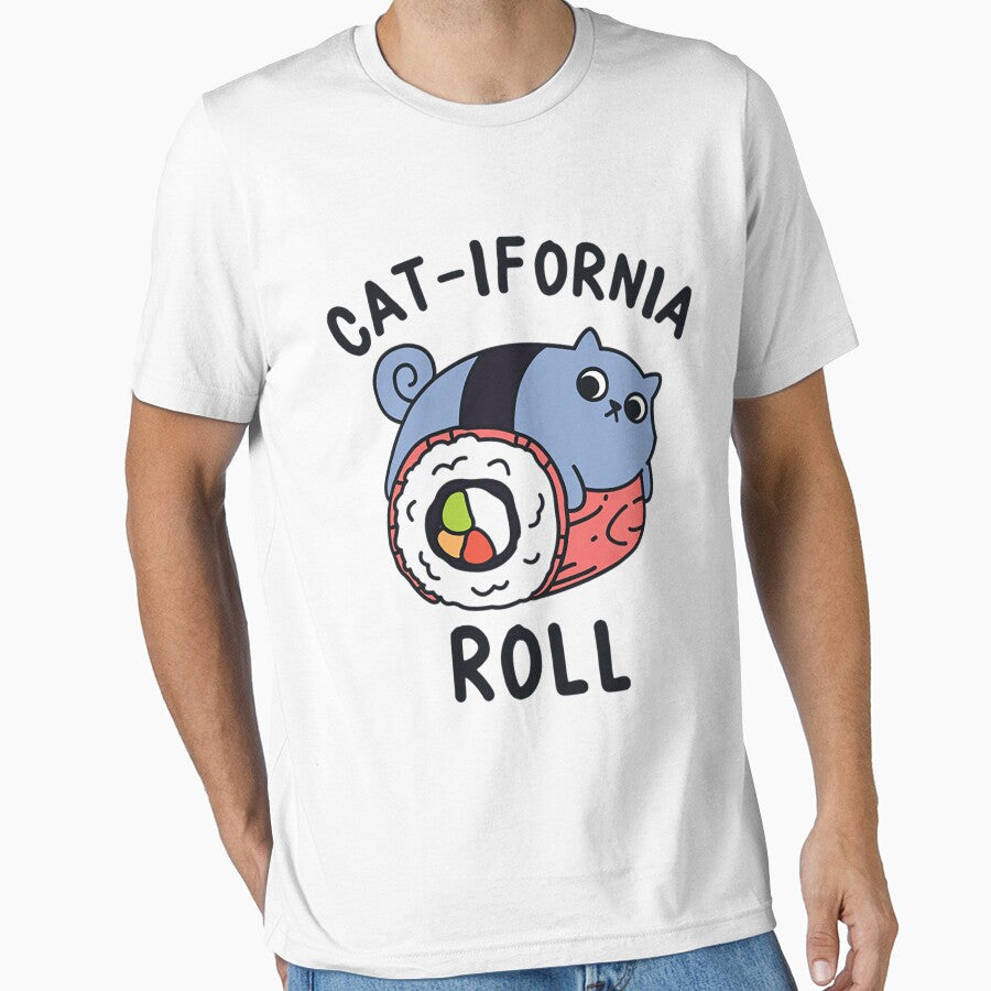 Cat-ifornia Roll by bonesof987 - Adult & Kids T-Shirts, Sweatshirts & Hoodies apparel design preview 1