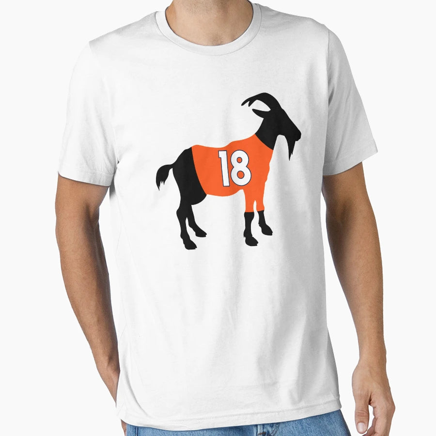 Peyton Manning Goat T-Shirt - Casual Everyday Wear Unisex - T-Shirt, Sweatshirt, Hoodie