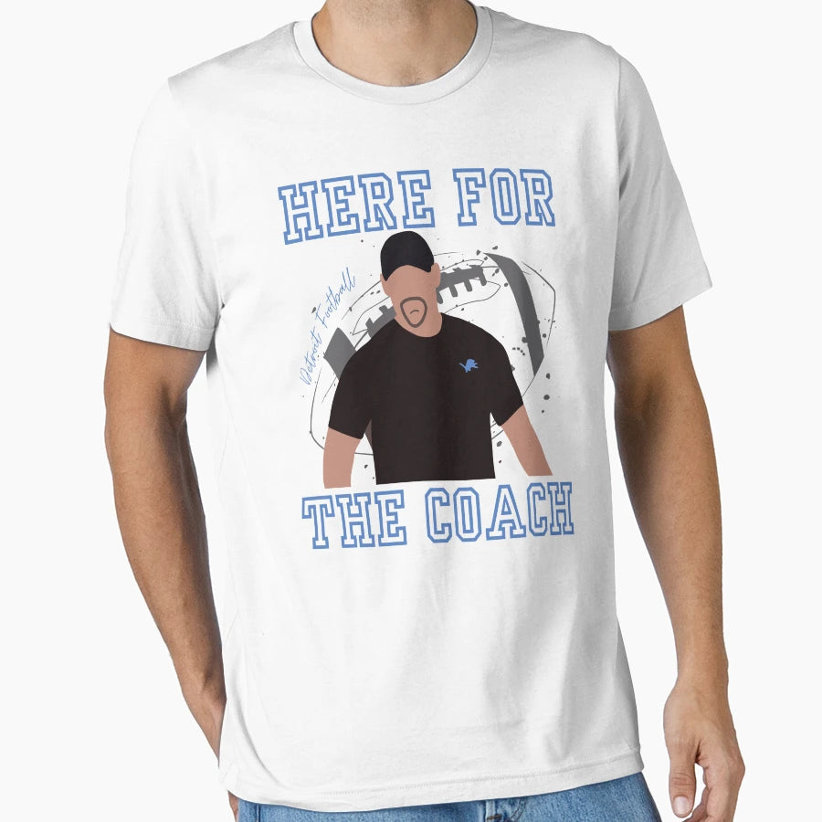 Dan Campbell Here Coach T-Shirt - Unique Graphic Unisex - T-Shirt, Sweatshirt, Hoodie