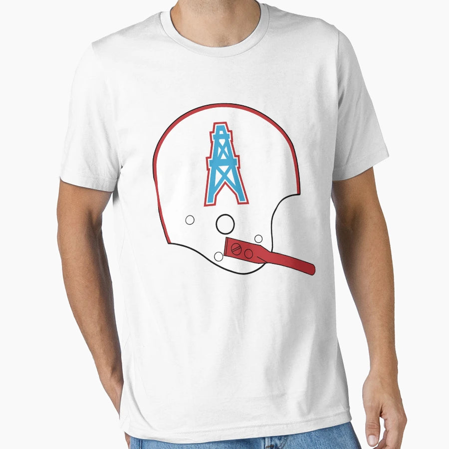 Houstontq Oilersy Throwbackq Funny T-Shirt - Custom Art Print for Adults - T-Shirt, Sweatshirt, Hoodie